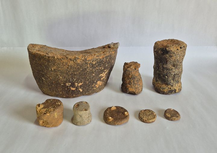 [서울=뉴시스] 부안 유천리 요지 요도구 일괄 (사진=문화재청 제공) 2024.05.08 photo@newsis.com *재판매 및 DB 금지