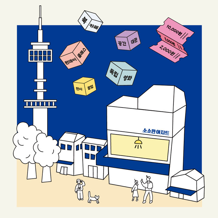 [서울=뉴시스]용마루길 ‘소소한 아지트’ 운영 홍보이미지. 2024.05.08. (사진=용산구 제공) *재판매 및 DB 금지