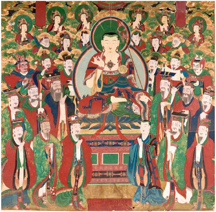 [서울=뉴시스] 영덕 장륙사 지장시왕도 (사진=문화재청 제공) 2024.05.10. photo@newsis.com *재판매 및 DB 금지