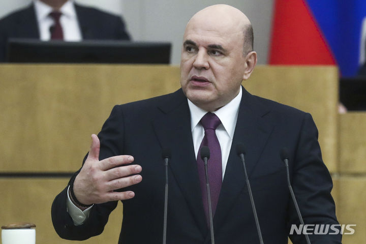 [모스크바=AP/뉴시스] 미하일 미슈스틴 러시아 총리. 2025.08.27.