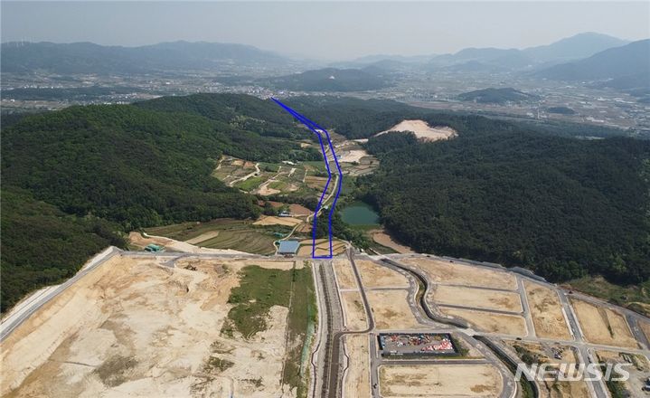 경주 보문 천군~구정 도시계획도로 개설 대상지