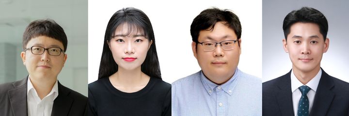 (왼쪽부터)DGIST 최종민 교수, 이언지 박사과정생, 경북대학교 임창용 교수, 충남대학교 임종철 교수 *재판매 및 DB 금지