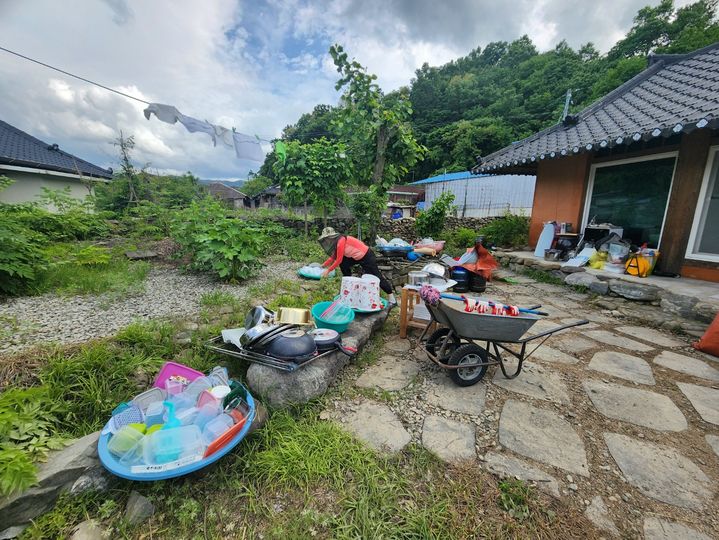 [합천=뉴시스] 합천군청 합천군, 침수된 대양면 양산마을 피해복구에 최선 *재판매 및 DB 금지 *재판매 및 DB 금지