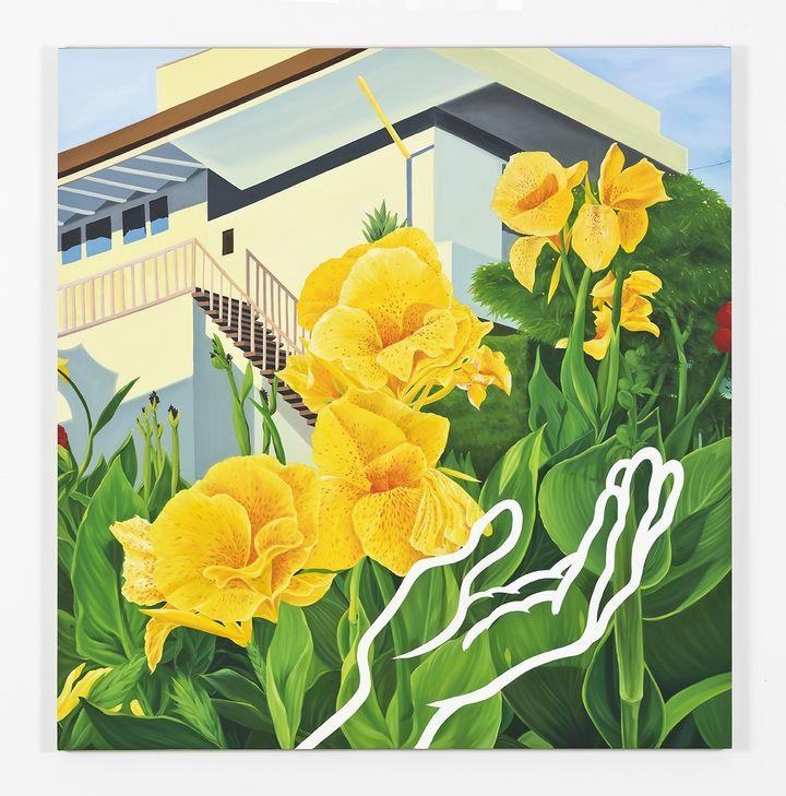 Becoming Like My Mom 2024 Oil on linen 121.9 x 116.8 cm 48 x 46 in. *재판매 및 DB 금지