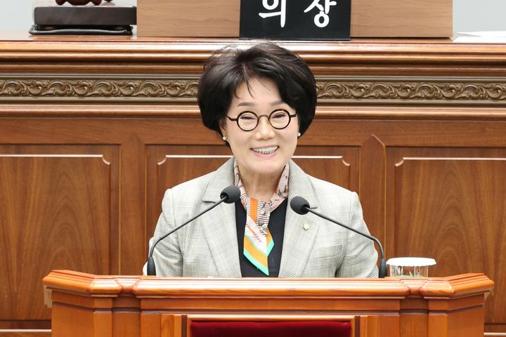 [창원=뉴시스] 이종화 경남 창원시의원(이동,자은,덕산,풍호동)이 16일 열린 제133회 임시회 제2차 본회의에서 5분 발언을 하고 있다. (사진=창원시의회 제공). 2024.05.16. photo@newsis.com *재판매 및 DB 금지