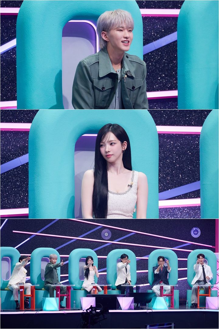 [서울=뉴시스] 17일 오후 10시 방송하는 '싱크로유'에서는 실제 라이브 무대를 펼친 드림아티스트를 찾기 위한 소머즈급 고막 싸움이 펼쳐진다. (사진=KBS 2TV '싱크로유' 제공) 2024.05.17. photo@newsis.com *재판매 및 DB 금지