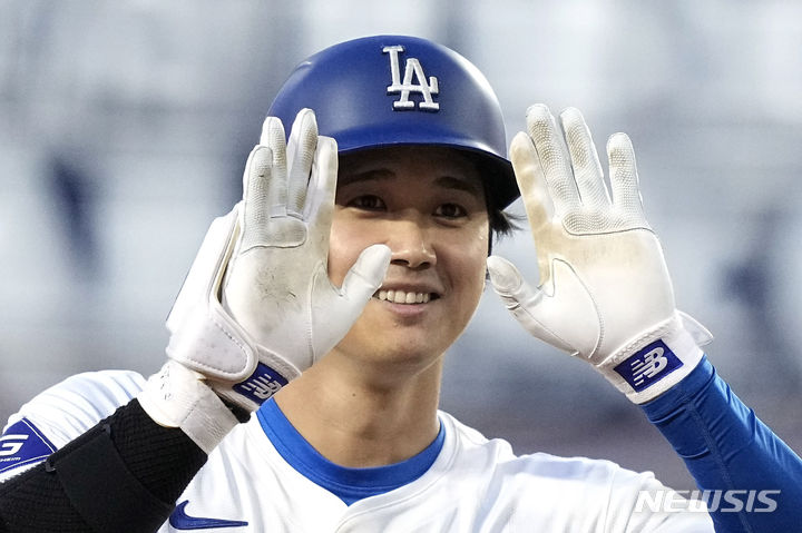 [로스앤젤레스=AP/뉴시스]LA 다저스 오타니 쇼헤이. 2024.05.18.