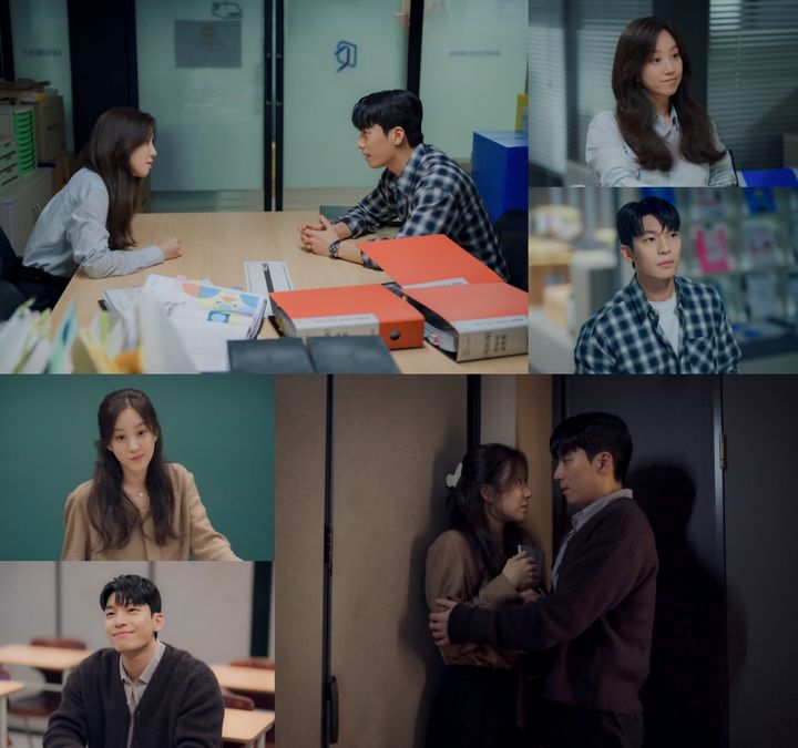 [서울=뉴시스] 18일 오후 9시20분 방송되는 JTBC 토일드라마 '졸업' 측은 '서혜진'(정려원)과 '이준호'(위하준 분)의 스틸컷을 공개했다. (사진= JTBC 토일드라마 '졸업' 제공) 2024.05.18. photo@newsis.com *재판매 및 DB 금지