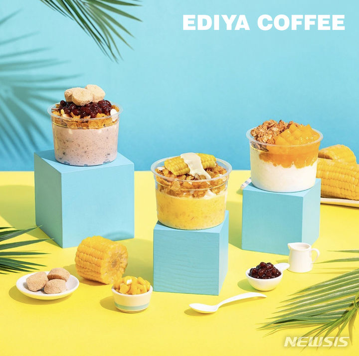 [서울=뉴시스] 이디야커피, 빙수 5종. (사진=이디야커피 제공)