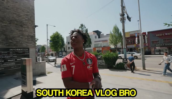 [서울=뉴시스] 미국의 유튜버 아이쇼스피드가 한국에 방문했다. (사진=아이쇼스피드 유튜브 영상 캡처) 2024.5.20. photo@newsis.com *재판매 및 DB 금지 *재판매 및 DB 금지