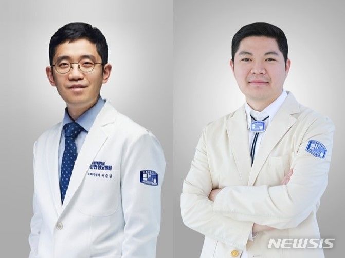 [인천=뉴시스] 이순규 인천성모병원 소화기내과 교수(왼쪽), 성필수 서울성모병원 소화기내과 교수. (사진=인천성모병원 제공)