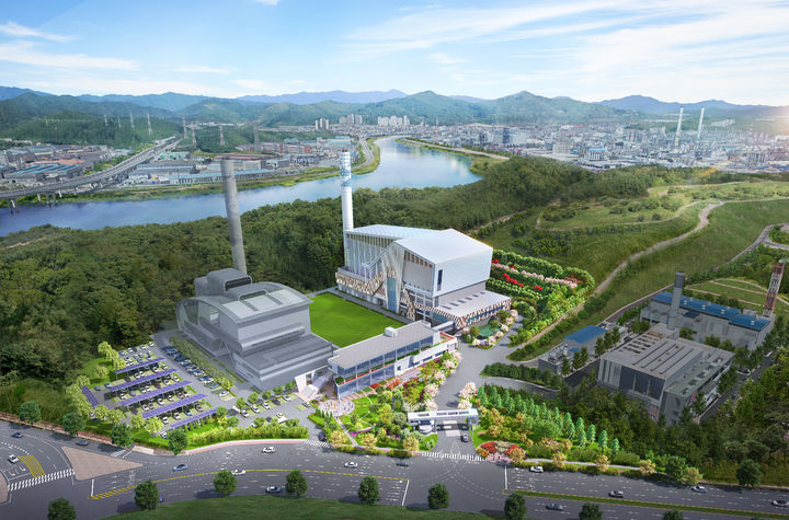 [울산=뉴시스] 울산시는 오는 2026년 5월 준공을 목표로 ‘성암소각장 1·2호기 재건립 공사’에 박차를 가하고 있다고 22일 밝혔다. 사진은 조감도. 2024.05.22. (사진= 울산시 제공)photo@newsis.com *재판매 및 DB 금지