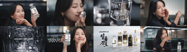 이효리의 일품진로 광고 모습.(사진=하이트진로 제공) *재판매 및 DB 금지