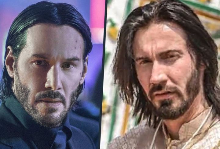 [서울=뉴시스] 영화 ‘존 윅’ ‘매트릭스’ 시리즈 등으로 유명한 할리우드 배우 키아누 리브스와 닮아 하룻밤 사이에 스타가 된 남성이 외신을 통해 공개돼 화제다. (사진= SCMP 캡처) *재판매 및 DB 금지