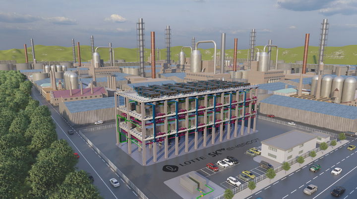 [서울=뉴시스]롯데SK에너루트의 수요연료전지발전소 조감도. (사진=SK가스 제공) photo@newsis.com *재판매 및 DB 금지