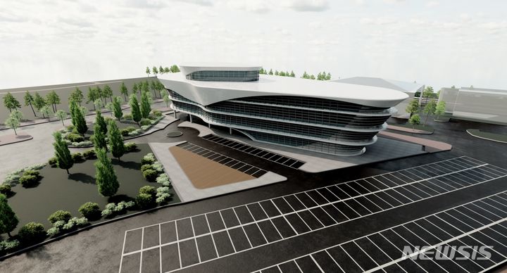 [창원=뉴시스] 국립창원대학교의 경남 최대 규모 스포츠·문화 콤플렉스 시설 '아레나플렉스(ARENAPLEX) 창원' 조감도. (사진=창원대 제공) 2024.06.01. photo@newsis.com