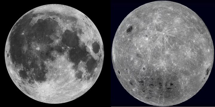 달의 앞면(왼쪽)과 뒷면의 모습. (사진=NASA) *재판매 및 DB 금지