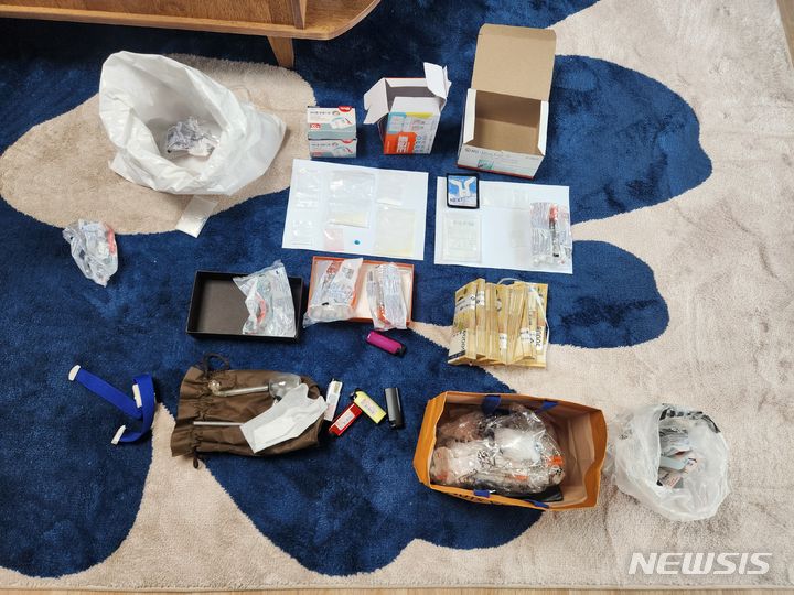 [인천=뉴시스] 인천중부경찰서가 압수한 현금