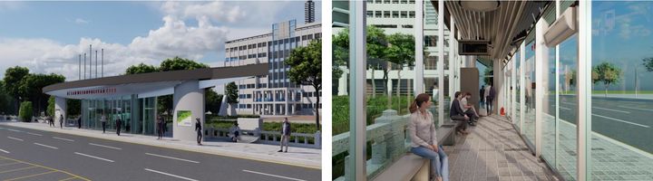 [울산=뉴시스] 울산 시내버스 정류소 환경개선 사업 조감도 (울산시 제공) *재판매 및 DB 금지