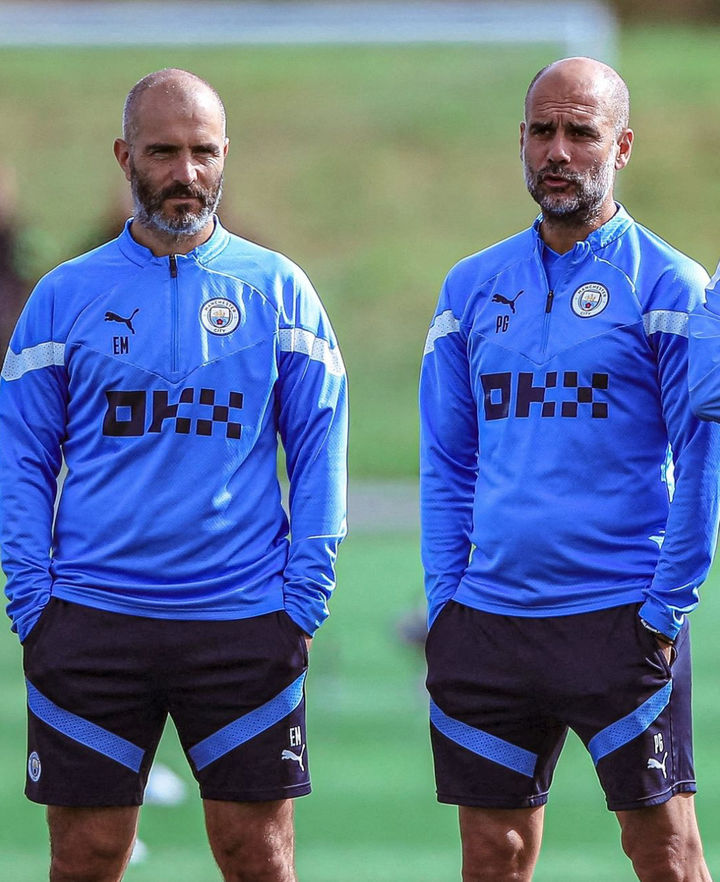 [서울=뉴시스] 엔조 마레스카 첼시 신임 감독(왼쪽)과 펩 과르디올라 맨체스터 시티 감독. (사진=EPL 사무국 SNS 캡처) *재판매 및 DB 금지