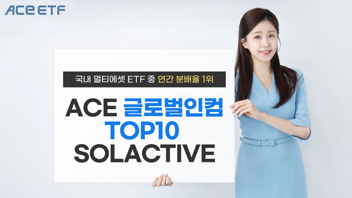 한투운용, ACE 글로벌인컴 TOP10, "멀티에셋 ETF 중 연간 분배율 1위”