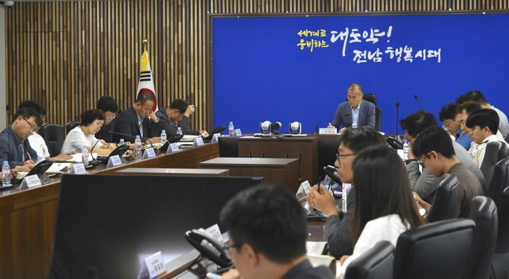 [무안=뉴시스] 전남도 해수욕장 유관기관 협의회. *재판매 및 DB 금지