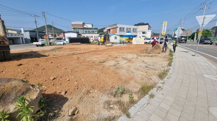 [고흥=뉴시스] 고흥군 도화 버스정류장 신축 부지. (사진=고흥군 제공) 2024.06.05. photo@newsis.com *재판매 및 DB 금지