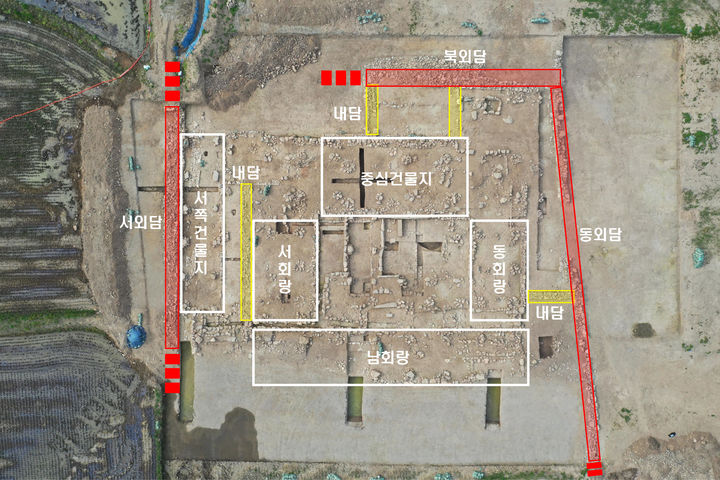 [서울=뉴시스] 안성 봉업사지 진전영역 발굴조사 전경 (사진=국가유산청 제공) 2024.06.07. photo@newsis.com *재판매 및 DB 금지