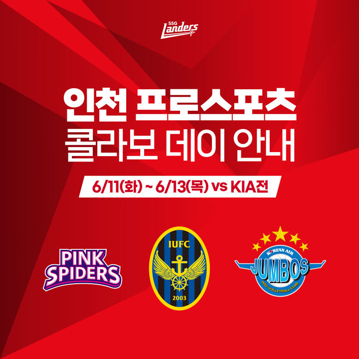 [서울=뉴시스] 인천 프로스포츠 컬래버 데이(사진=SSG 랜더스 제공) *재판매 및 DB 금지