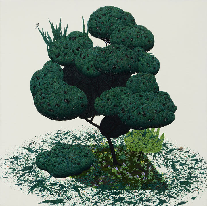 문성식 〈break time〉 2014 Acrylic on canvas 100 x 100 cm Courtesy of the artist and Kukje Gallery 사진: 안천호 이미지 제공: 국제갤러리 *재판매 및 DB 금지