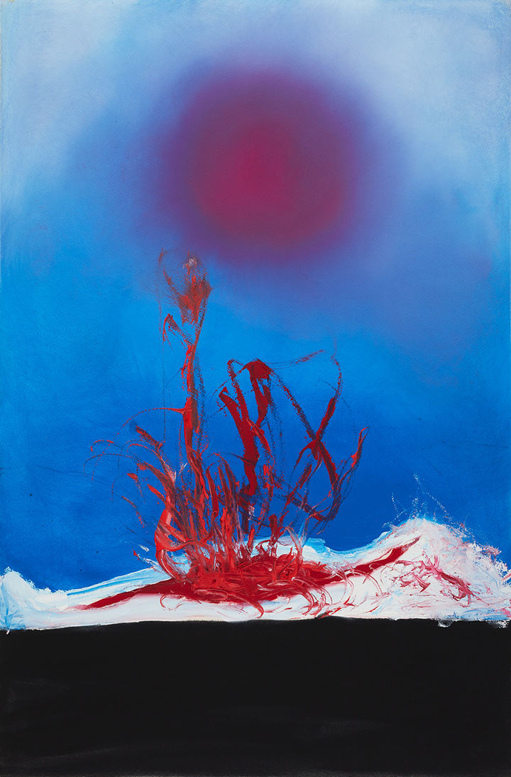 아니쉬 카푸어 〈After〉 2022 Gouache on paper 101 x 66 cm © Anish Kapoor. All rights reserved DACS/SACK, 2024 사진: Aljandro Olaya Torres 이미지 제공: 국제갤러리 *재판매 및 DB 금지