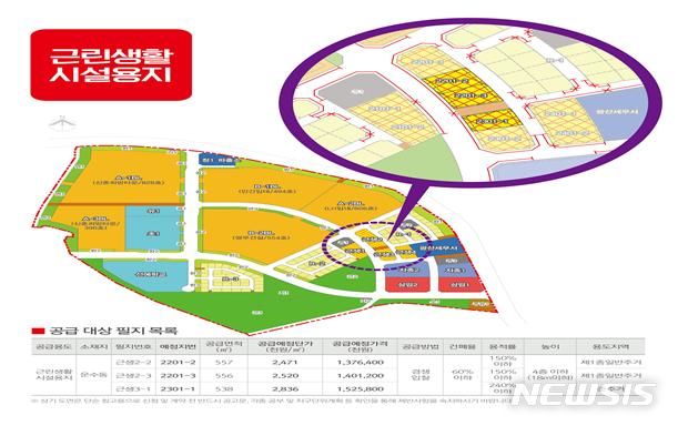 [광주=뉴시스]광주선운2지구 마지막 근린생활시설용지 