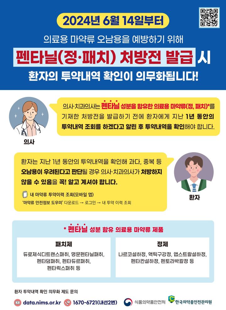 [서울=뉴시스] 투약내역 확인 의무화 제도 홍보 포스터 (사진=식약처 제공) 2024.06.11. photo@newsis.com *재판매 및 DB 금지