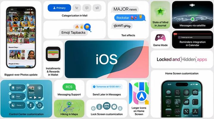 WWDC24에서 공개된 iOS 18의 주요 개선 사항 요약. (사진=애플 홈페이지 캡처) *재판매 및 DB 금지