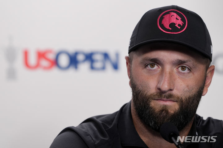 [파인허스트=AP/뉴시스]세계랭킹 8위 람, 골프 US오픈 대회 기권. 2024.06.11.