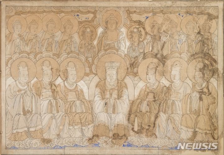 [창원=뉴시스] 김해 영구암 치성광여래회도 초본.(사진=경남도 제공) 2024.06.13. photo@newsis.com