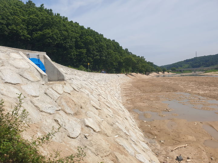 수해를 입은 영주시 문수면 월호리 서천이 말끔히 정비돼 있다. (사진=영주시 제공) *재판매 및 DB 금지