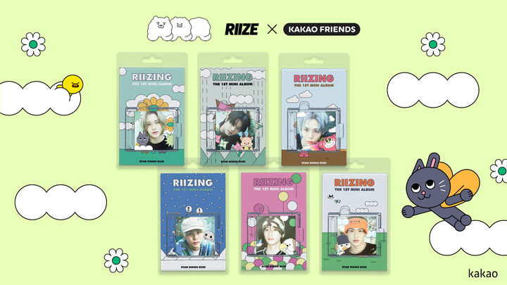 카카오는 라이언·춘식이(라춘듀오)와 케이팝(K-POP) 아티스트 라이즈(SM엔터테인먼트 소속)가 함께 결성한 프로젝트 그룹 ‘라라즈(RRR)’의 앨범과 스페셜 굿즈를 카카오톡 선물하기와 카카오프렌즈 온라인 샵에서 출시한다고 13일 밝혔다.(사진=카카오) *재판매 및 DB 금지
