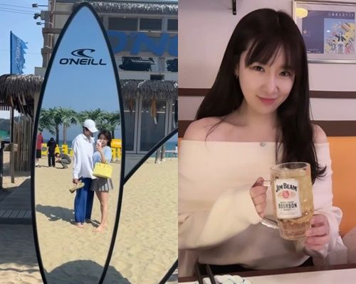 [서울=뉴시스] '연애남매' 김윤재·이윤하 커플. (사진=김윤재 인스타그램 캡처) 2024.06.17. photo@newsis.com *재판매 및 DB 금지