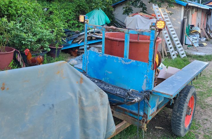 경운기 등화장치. (사진=전남도 제공) *재판매 및 DB 금지