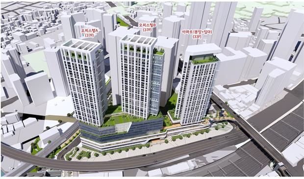 [서울=뉴시스]삼각지역 역세권 활성화 사업 조감도. 2024.06.20. (사진=용산구 제공) *재판매 및 DB 금지