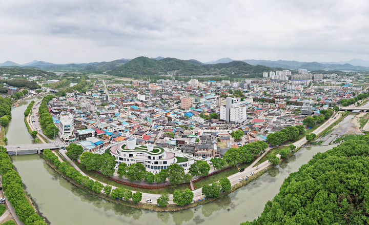 하늘에서 본 여행자의 도시, 담양. (사진=담양군 제공) *재판매 및 DB 금지