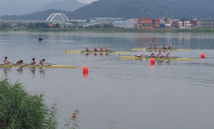 [부산=뉴시스] 2023년 열린 장보고기 전국 조정대회. (사진=부산시 제공) *재판매 및 DB 금지