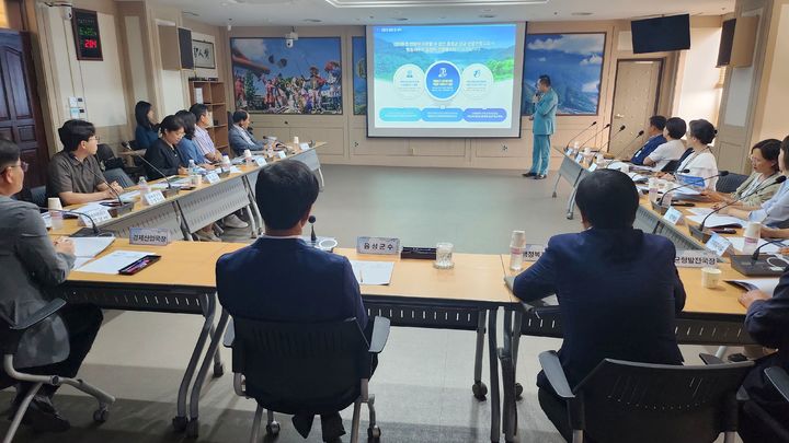 음성군 맹동저수지 관광자원화 연구용역 착수보고회. (사진=음성군 제공) *재판매 및 DB 금지