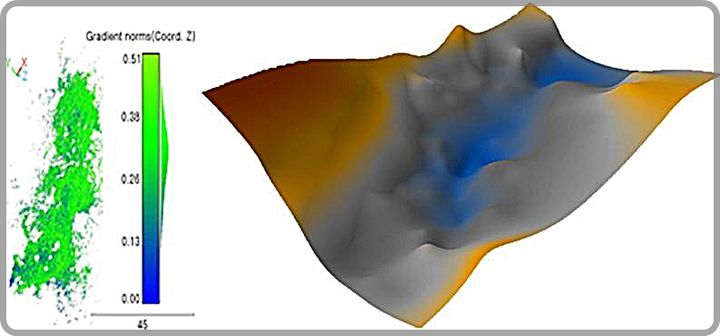 [대전=뉴시스] 디지털트윈 기법을 활용한 산지 계곡지형 이미지.(사진=국립산림과학원 제공) *재판매 및 DB 금지