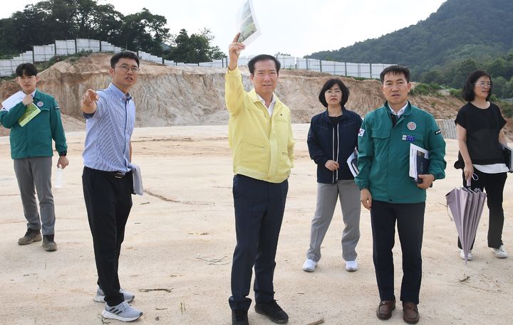 [거창=뉴시스] 구인모 거창군수 현장점검 *재판매 및 DB 금지