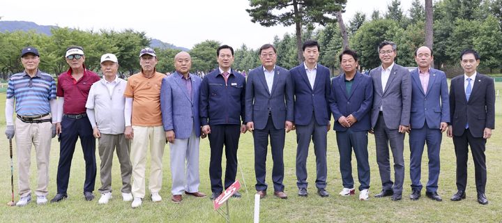 [합천=뉴시스] 합천군청 합천군-대구 남구 파크골프 친선 교류전 개최 *재판매 및 DB 금지 *재판매 및 DB 금지