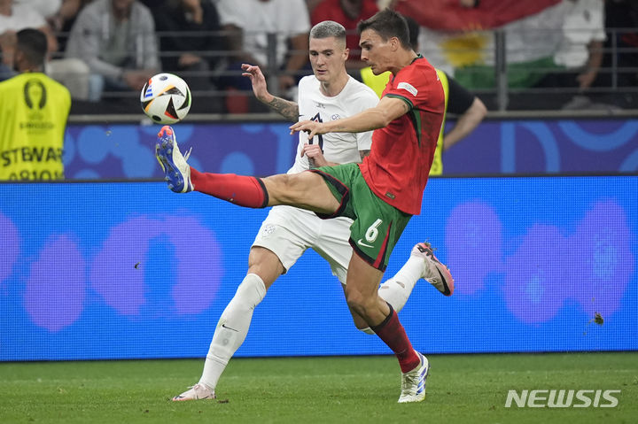 [프랑크푸르트=AP/뉴시스] 포르투갈 대표팀 미드필더 주앙 팔리냐. 2024.07.01.