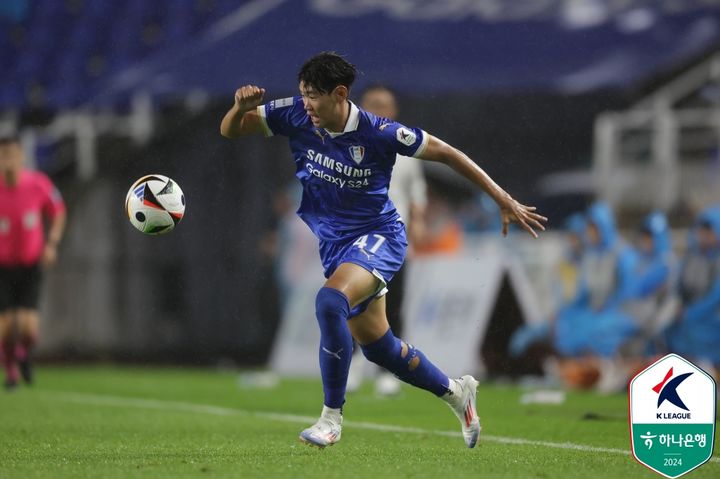 [서울=뉴시스] 프로축구 K리그2 수원 삼성의 박승수. (사진=한국프로축구연맹 제공) *재판매 및 DB 금지