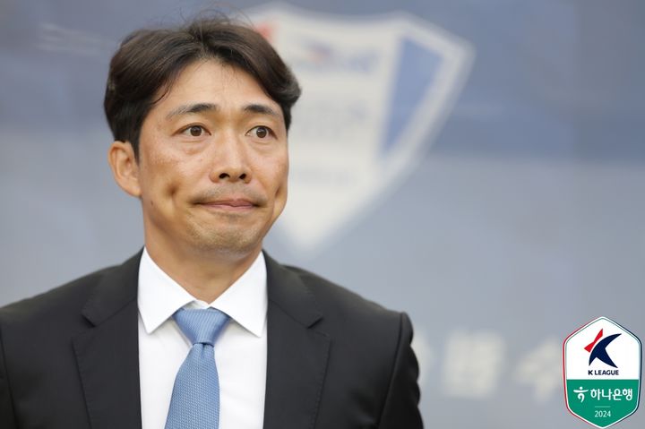 [서울=뉴시스] 프로축구 K리그2 수원 삼성의 변성환 감독. (사진=한국프로축구연맹 제공) *재판매 및 DB 금지